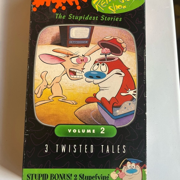 LOT of 3 Vtg Rare Ren & Stimpy Shows Nickelodeon VHS The Classics HTF TESTED - Picture 6 of 9